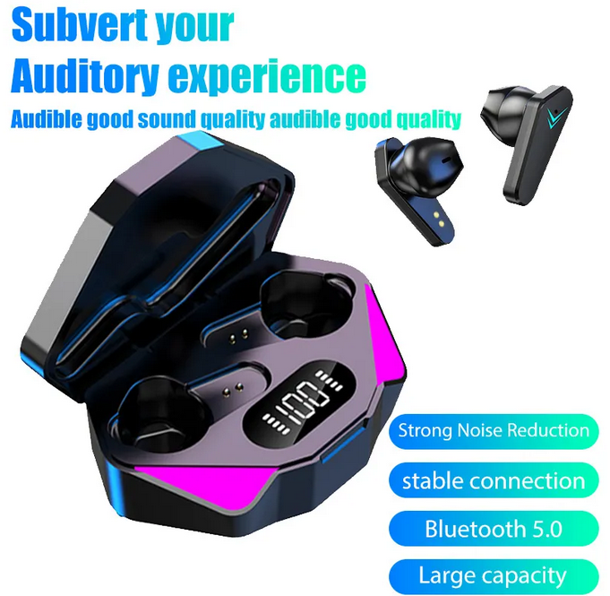 X15 TWS Wireless Earphone 5.3 bluetooth Headphone 65ms Low Latency Earbud Esport Gaming Headset Gamer with Mic For xiaomi iphone
